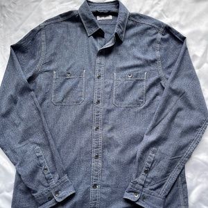 Express Men's long sleeve shirt Size L Gray